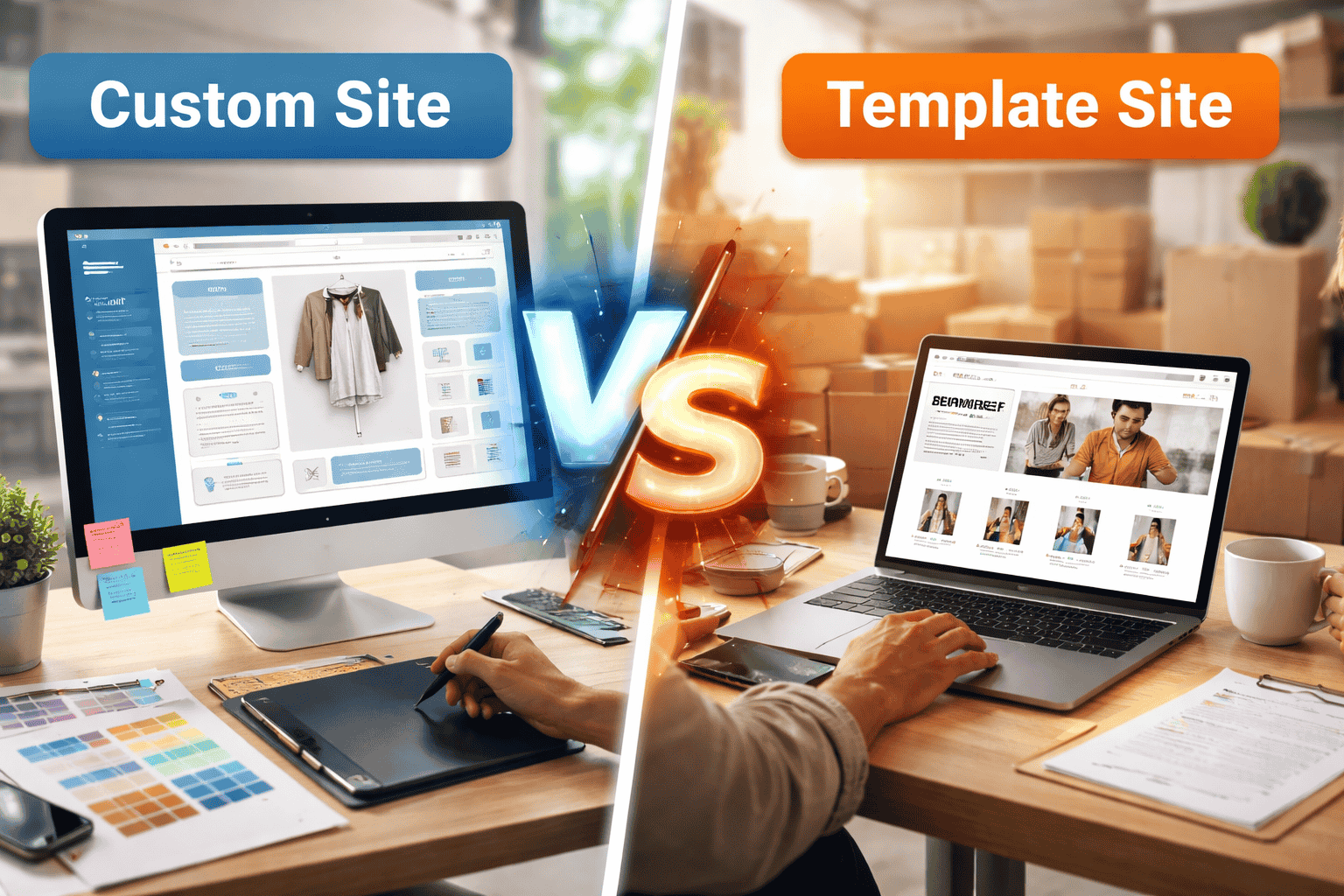 Custom vs Template E-Commerce Sites: Which One Converts Better in 2026?